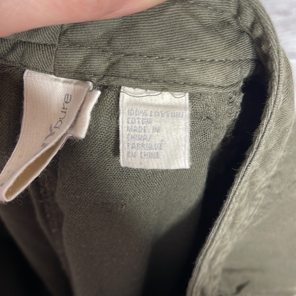 DKNY Pure Olive Green Lightweight Cargo Pants Sz 4! - Picture 8 of 8